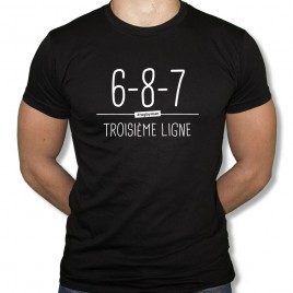 Tshirt Rugby TROISIÈME LIGNE homme