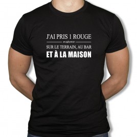 Tshirt Rugby CARTON ROUGE homme