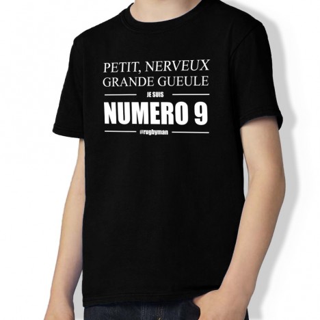 Tshirt Rugby Numéro 9 Enfant - 