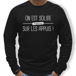 Sweat Rugby SOLIDE homme