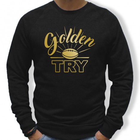 Sweat Rugby GOLDEN TRY homme