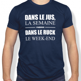 Tshirt Rugby DANS LE JUS homme