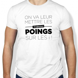 Tshirt Rugby LES POINGS homme