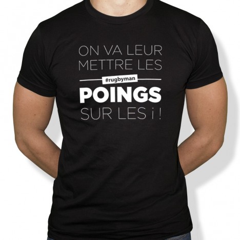 Tshirt Rugby LES POINGS homme